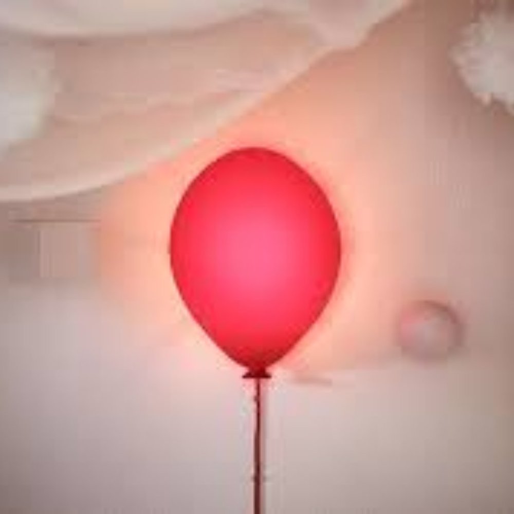 IKEA Dromminge Red Balloon Wall Lamp